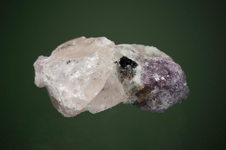 BERYL var. Morganite with LEPIDOLITE